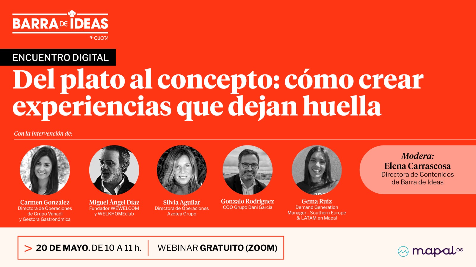 Del plato al concepto: cómo crear experiencias que dejan huella