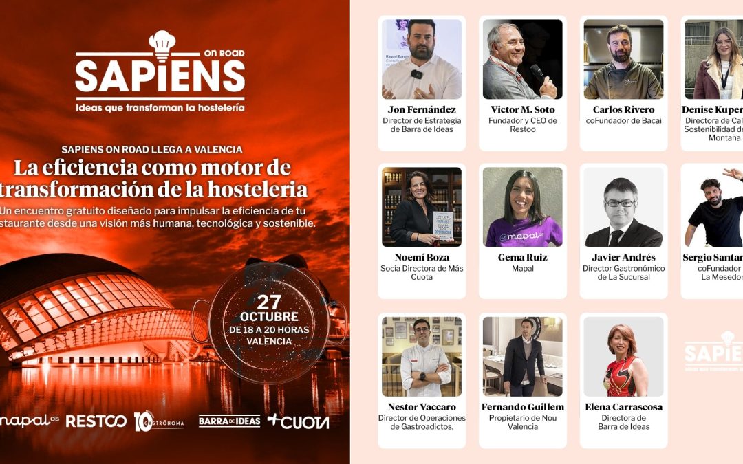 Sapiens On Road llega a Valencia: un cierre con mirada estratégica para la hostelería